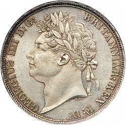 Large Obverse for Crown 1822 coin