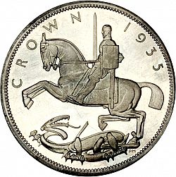 Large Reverse for Crown 1935 coin