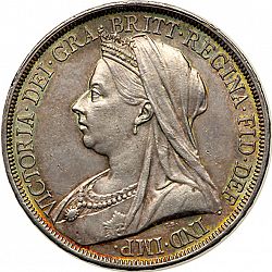 Large Obverse for Crown 1893 coin