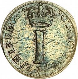 Large Reverse for Penny 1710 coin