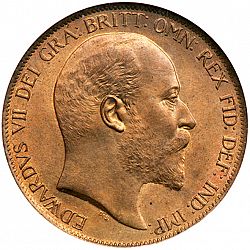Large Obverse for Penny 1902 coin