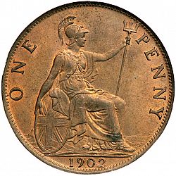 Large Reverse for Penny 1902 coin