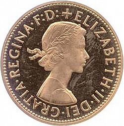 Large Obverse for Penny 1961 coin