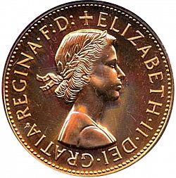Large Obverse for Penny 1970 coin