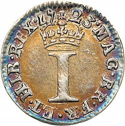 Large Reverse for Penny 1723 coin