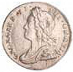Large Obverse for Penny 1735 coin