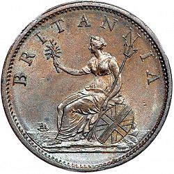 Large Reverse for Penny 1807 coin