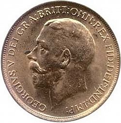 Large Obverse for Penny 1912 coin
