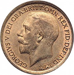 Large Obverse for Penny 1917 coin