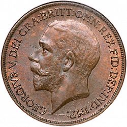 Large Obverse for Penny 1918 coin