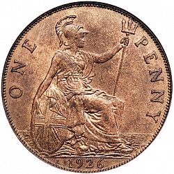 Large Reverse for Penny 1926 coin