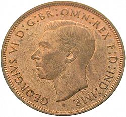 Large Obverse for Penny 1940 coin