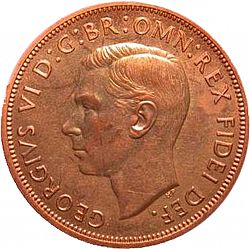Large Obverse for Penny 1952 coin
