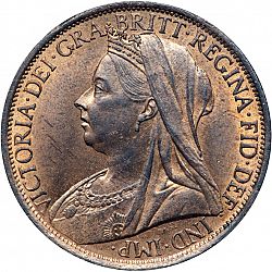 Large Obverse for Penny 1896 coin