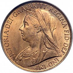 Large Obverse for Penny 1899 coin