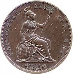Large Reverse for Penny 1839 coin