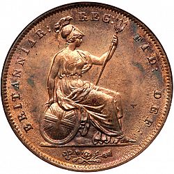 Large Reverse for Penny 1846 coin