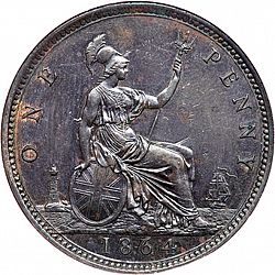 Large Reverse for Penny 1864 coin