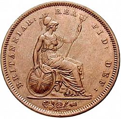 Large Reverse for Penny 1837 coin