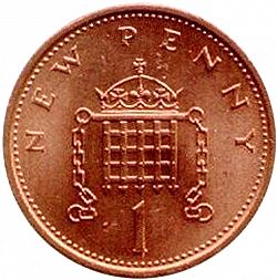 Large Reverse for 1p 1979 coin