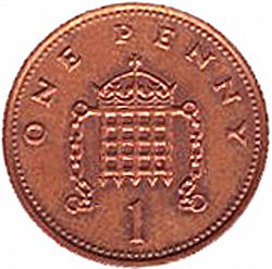 Large Reverse for 1p 1994 coin