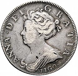 Large Obverse for Shilling 1703 coin