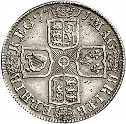 Large Reverse for Shilling 1711 coin