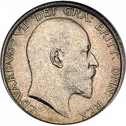 Large Obverse for Shilling 1905 coin