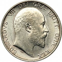 Large Obverse for Shilling 1906 coin