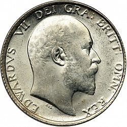 Large Obverse for Shilling 1907 coin
