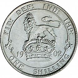 Large Reverse for Shilling 1902 coin