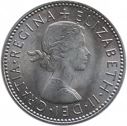 Large Obverse for Shilling 1965 coin