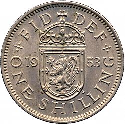 Large Reverse for Shilling 1953 coin