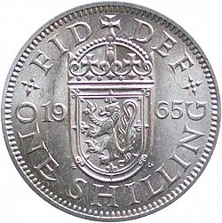 Large Reverse for Shilling 1965 coin
