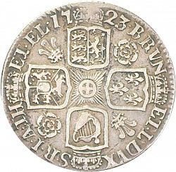 Large Reverse for Shilling 1723 coin