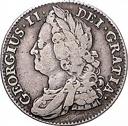 Large Obverse for Shilling 1743 coin
