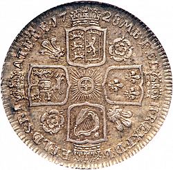 Large Reverse for Shilling 1728 coin