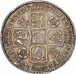 Large Reverse for Shilling 1737 coin