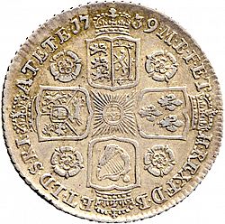 Large Reverse for Shilling 1739 coin