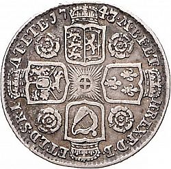 Large Reverse for Shilling 1743 coin