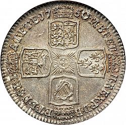 Large Reverse for Shilling 1750 coin