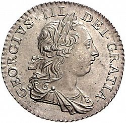 Large Obverse for Shilling 1763 coin