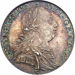 Large Obverse for Shilling 1787 coin