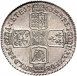 Large Reverse for Shilling 1763 coin
