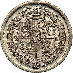 Large Reverse for Shilling 1817 coin