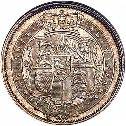 Large Reverse for Shilling 1818 coin