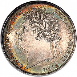 Large Obverse for Shilling 1823 coin