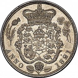 Large Reverse for Shilling 1821 coin