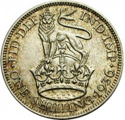 Large Reverse for Shilling 1936 coin