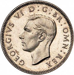 Large Obverse for Shilling 1938 coin
